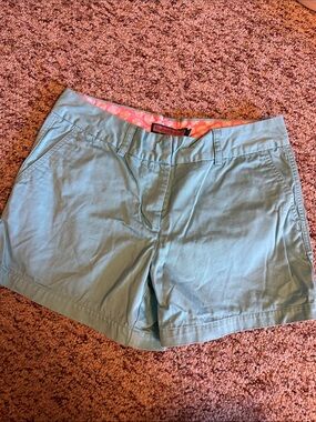 Vineyard Vines Women's Light Blue Cotton Chino Bermuda Shorts
